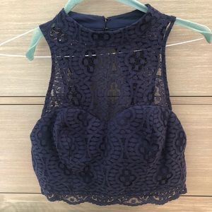 Lace crop top